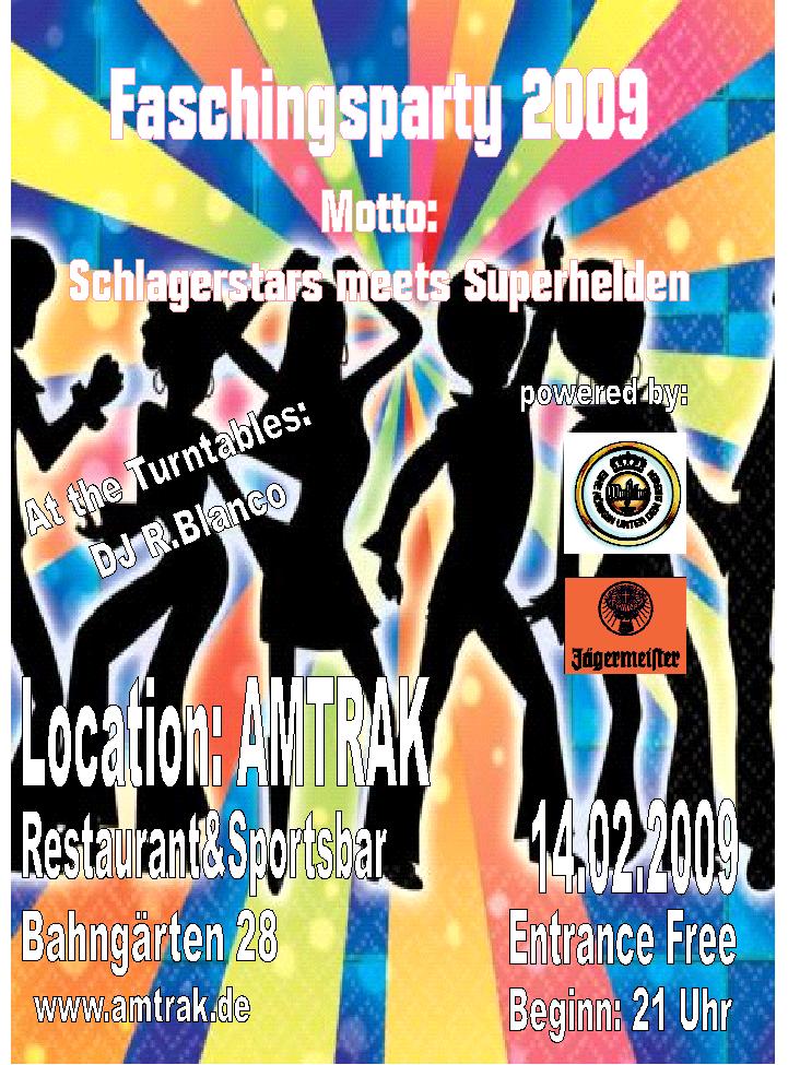 Faschingsparty Flyer